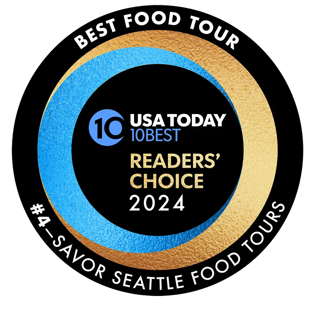 USA Today Reader's Choice #4 Best Food Tour in the U.S. Savor Seattle Tours logo