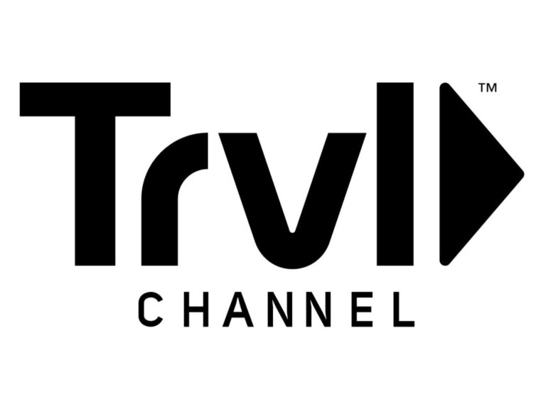 The logo for the travel channel