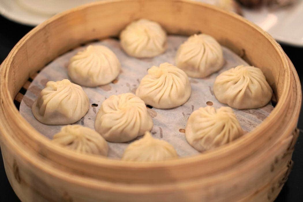 soup dumpling, steam bun, steamer, Dough Zone, Downtown Seattle