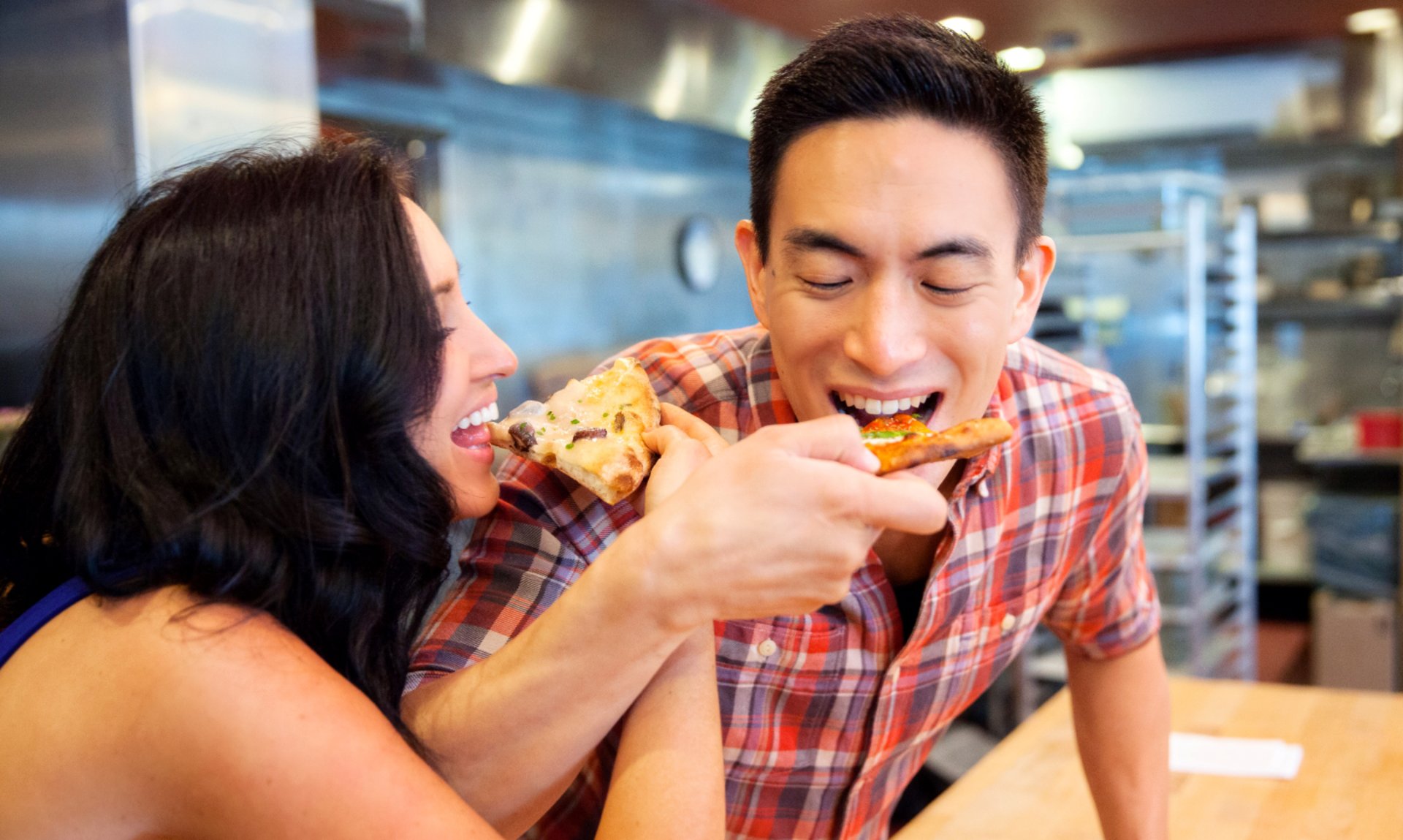 Couples, Pizza, romantic. date night