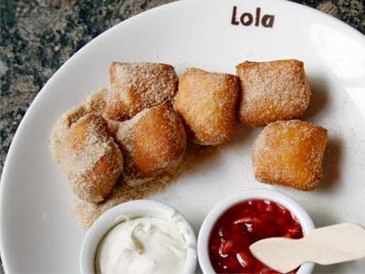 donuts, Tom Douglas, Lola. white plate
