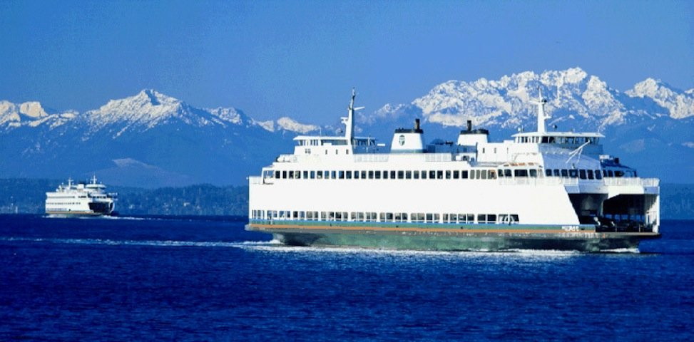 Washington State Ferry, Olympic mountains