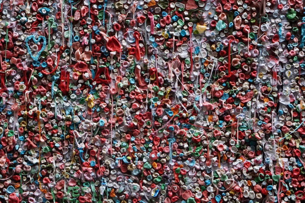 Gum Wall Lower Post Alley Pike Place Market Seattle, Washington